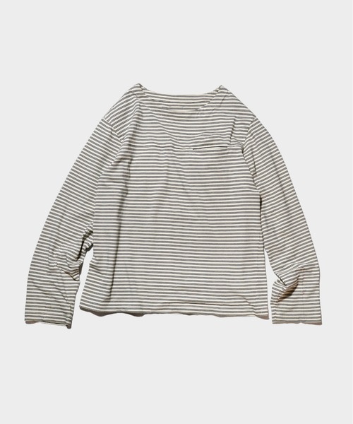 Camphor wood(カンファーウッド)の「MULTI BORDER L/S TEE / マルチ細ピッチボーダーロングスリーブTEE(Tシャツ/カットソー・メンズ・レッド/ブラック/オフホワイト・SMALL/MEDIUM/LARGE)」の21枚目の写真
