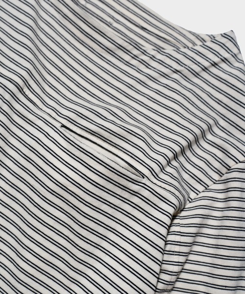 Camphor wood(カンファーウッド)の「MULTI BORDER L/S TEE / マルチ細ピッチボーダーロングスリーブTEE(Tシャツ/カットソー・メンズ・レッド/ブラック/オフホワイト・SMALL/MEDIUM/LARGE)」の19枚目の写真