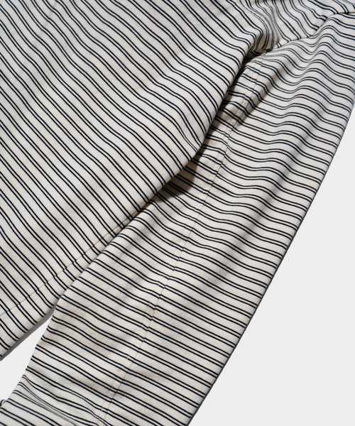 Camphor wood(カンファーウッド)の「MULTI BORDER L/S TEE / マルチ細ピッチボーダーロングスリーブTEE(Tシャツ/カットソー・メンズ・レッド/ブラック/オフホワイト・SMALL/MEDIUM/LARGE)」の18枚目の写真