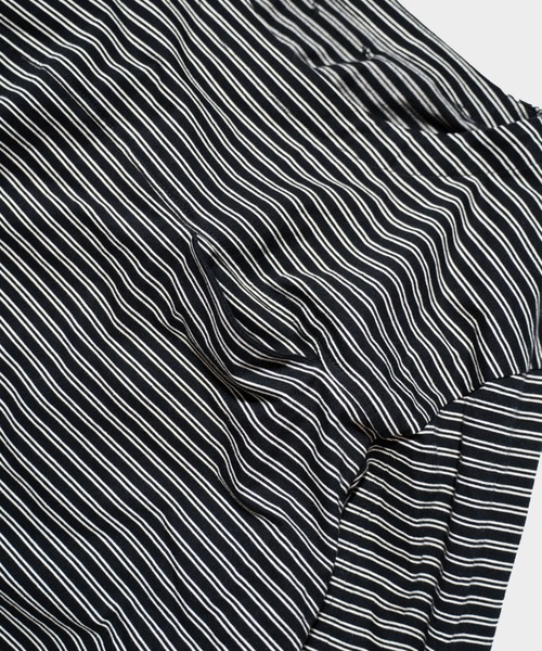 Camphor wood(カンファーウッド)の「MULTI BORDER L/S TEE / マルチ細ピッチボーダーロングスリーブTEE(Tシャツ/カットソー・メンズ・レッド/ブラック/オフホワイト・SMALL/MEDIUM/LARGE)」の13枚目の写真