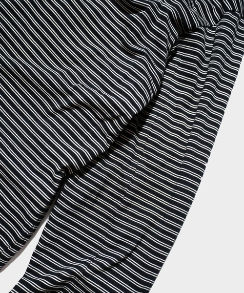 Camphor wood(カンファーウッド)の「MULTI BORDER L/S TEE / マルチ細ピッチボーダーロングスリーブTEE(Tシャツ/カットソー・メンズ・レッド/ブラック/オフホワイト・SMALL/MEDIUM/LARGE)」の12枚目の写真