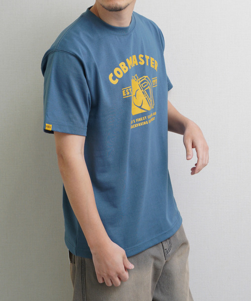 ZIP FIVE(ジップファイブ)の「【COBMASTER】 高密度編み TC度詰め天竺 ベーシック 半袖Tシャツ(Tシャツ/カットソー・メンズ・ブルー/ダークグリーン系/ホワイト/ブラック/ホワイト系・LARGE/X-LARGE/MEDIUM)」の21枚目の写真