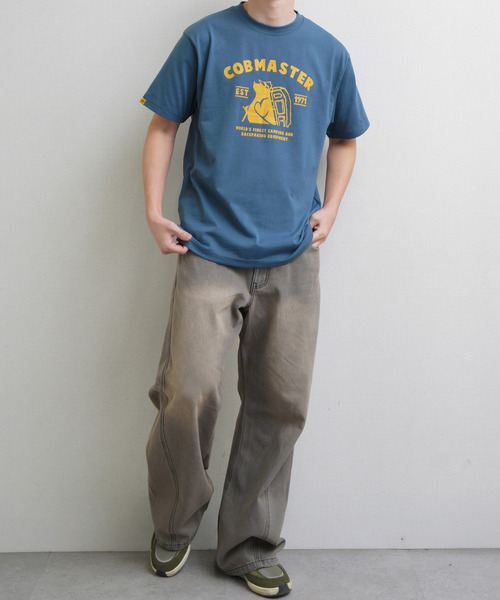 ZIP FIVE(ジップファイブ)の「【COBMASTER】 高密度編み TC度詰め天竺 ベーシック 半袖Tシャツ(Tシャツ/カットソー・メンズ・ブルー/ダークグリーン系/ホワイト/ブラック/ホワイト系・LARGE/X-LARGE/MEDIUM)」の22枚目の写真