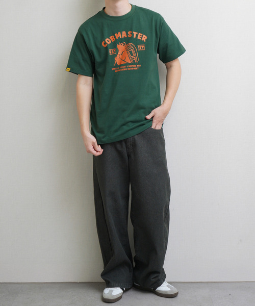 ZIP FIVE(ジップファイブ)の「【COBMASTER】 高密度編み TC度詰め天竺 ベーシック 半袖Tシャツ(Tシャツ/カットソー・メンズ・ブルー/ダークグリーン系/ホワイト/ブラック/ホワイト系・LARGE/X-LARGE/MEDIUM)」の10枚目の写真