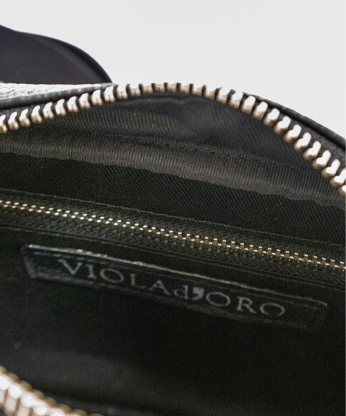 VIOLAd'ORO(ヴィオラドーロ)の「【VIOLAd'ORO/ヴィオラドーロ】スタッズショルダーバッグ(ショルダーバッグ・レディース・ブラック・FREE)」の8枚目の写真