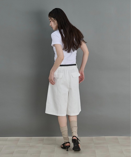 LOSCa(ロスカ)の「レースドッキングTシャツ(Tシャツ/カットソー・レディース・グレー/オフホワイト/クリーム・FREE)」の21枚目の写真