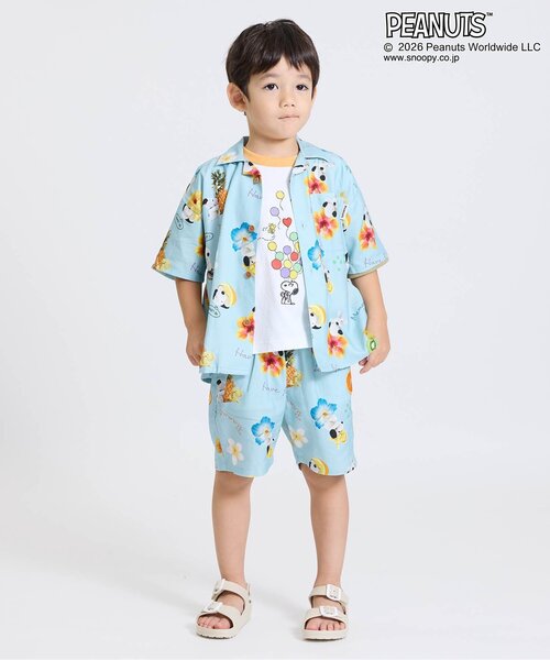 PEANUTS(ピーナッツ)の「PEANUTS ステッチアートTシャツ(Tシャツ/カットソー・キッズ・チャコール/オフホワイト・100/90/80/140/130/120/110)」の4枚目の写真