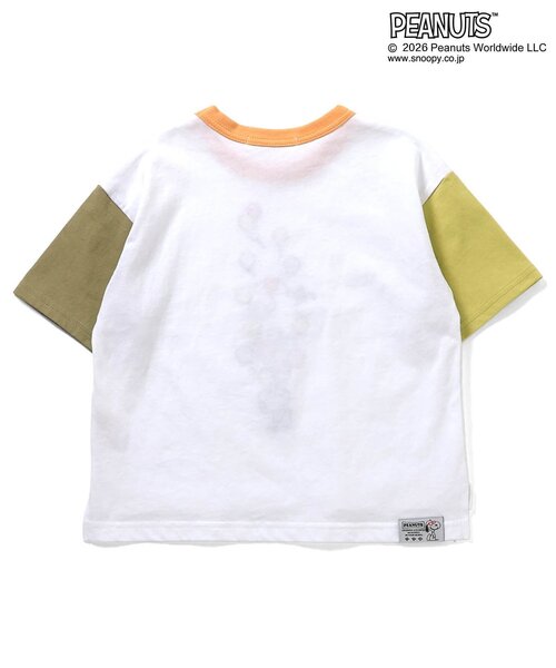 PEANUTS(ピーナッツ)の「PEANUTS ステッチアートTシャツ(Tシャツ/カットソー・キッズ・チャコール/オフホワイト・100/90/80/140/130/120/110)」の10枚目の写真