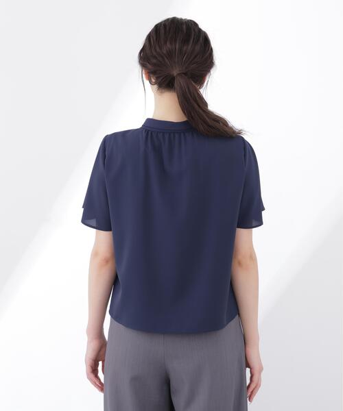 PROPORTION BODY DRESSING(プロポーションボディドレッシング)の「チェーン付きフリルタイブラウス / 1216110501(シャツ/ブラウス・レディース・グレー/ホワイト/ネイビー・MEDIUM/SMALL)」の17枚目の写真
