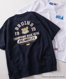 UCLA（ユーシーエルエー）の「【75】【UCLA/ユーシーエルエー】/【NUTMEG/ナツメグ】ダブルネーム アーチロゴ バックプリント スウェットTシャツ（Tシャツ/カットソー）」