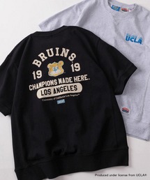UCLA（ユーシーエルエー）の「【75】【UCLA/ユーシーエルエー】/【NUTMEG/ナツメグ】ダブルネーム アーチロゴ バックプリント スウェットTシャツ（Tシャツ/カットソー）」