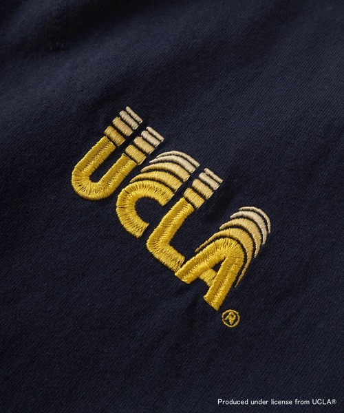 UCLA(ユーシーエルエー)の「【75】【UCLA/ユーシーエルエー】/【NUTMEG/ナツメグ】ダブルネーム アーチロゴ バックプリント スウェットTシャツ(Tシャツ/カットソー・メンズ・ホワイト/杢グレー/ネイビー/ブラック・L/M/XL)」の7枚目の写真
