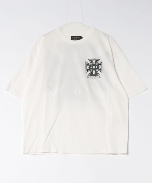 BENDER TOKYO(ベンダートウキョウ)の「【Y.e(J)ow -yellow j-】アイアンクロス サガラプリントTシャツ(Tシャツ/カットソー・メンズ・ホワイト×ブラック/ブラック×ホワイト・M/L)」の2枚目の写真