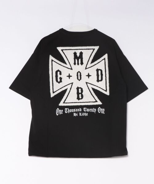 BENDER TOKYO(ベンダートウキョウ)の「【Y.e(J)ow -yellow j-】アイアンクロス サガラプリントTシャツ(Tシャツ/カットソー・メンズ・ホワイト×ブラック/ブラック×ホワイト・M/L)」の3枚目の写真