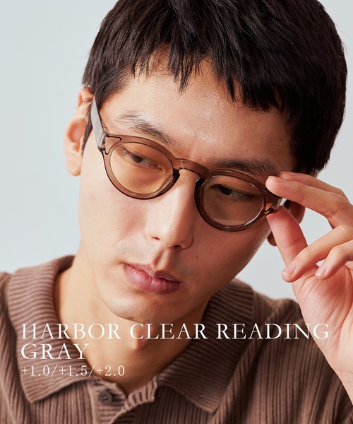 Jugaad14(ジュガードフォーティーン)の「【jugaad14】HARBOR CLEAR READING(メガネ・メンズ・ブラック系1/ダークブラウン系/グレー/ブラウン系/その他/ブラック・度数+1.0/度数+2.0/度数+1.5)」の4枚目の写真