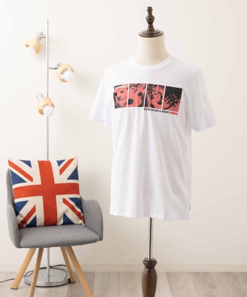 Ben Sherman(ベンシャーマン)の「リペアショップTシャツ(Tシャツ/カットソー・メンズ・ホワイト・MEDIUM/LARGE)」の2枚目の写真