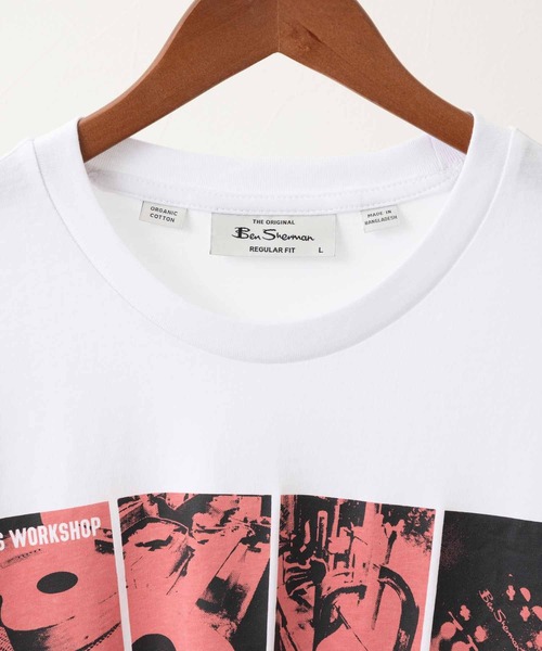 Ben Sherman(ベンシャーマン)の「リペアショップTシャツ(Tシャツ/カットソー・メンズ・ホワイト・MEDIUM/LARGE)」の6枚目の写真