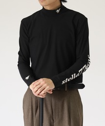 接触冷感ゴルフモックネック長袖T