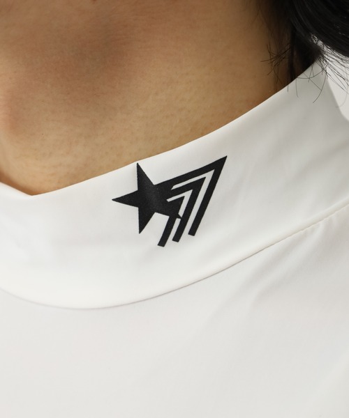 stella77golf（ステラセブンティーンセブンゴルフ）の「接触冷感ｺﾞﾙﾌﾓｯｸﾈｯｸ長袖T（Tシャツ/カットソー・メンズ・ブラック/ホワイト/ブラック系/ホワイト系・M/XXL/XL/S/L）」の12枚目の写真