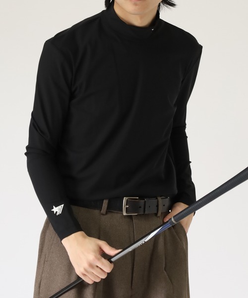 stella77golf（ステラセブンティーンセブンゴルフ）の「接触冷感ｺﾞﾙﾌﾓｯｸﾈｯｸ長袖T（Tシャツ/カットソー・メンズ・ブラック/ホワイト/ブラック系/ホワイト系・M/XXL/XL/S/L）」の20枚目の写真