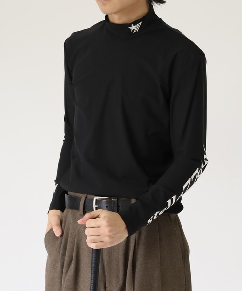 stella77golf（ステラセブンティーンセブンゴルフ）の「接触冷感ｺﾞﾙﾌﾓｯｸﾈｯｸ長袖T（Tシャツ/カットソー・メンズ・ブラック/ホワイト/ブラック系/ホワイト系・M/XXL/XL/S/L）」の21枚目の写真