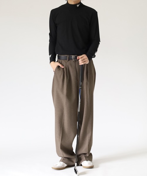 stella77golf（ステラセブンティーンセブンゴルフ）の「接触冷感ｺﾞﾙﾌﾓｯｸﾈｯｸ長袖T（Tシャツ/カットソー・メンズ・ブラック/ホワイト/ブラック系/ホワイト系・M/XXL/XL/S/L）」の22枚目の写真