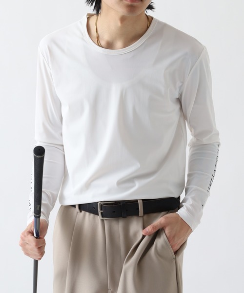 stella77golf（ステラセブンティーンセブンゴルフ）の「接触冷感ｺﾞﾙﾌﾓｯｸﾈｯｸ長袖T（Tシャツ/カットソー・メンズ・ブラック/ホワイト/ブラック系/ホワイト系・M/XXL/XL/S/L）」の15枚目の写真