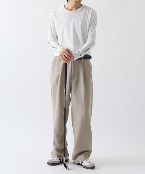 stella77golf（ステラセブンティーンセブンゴルフ）の「接触冷感ｺﾞﾙﾌﾓｯｸﾈｯｸ長袖T（Tシャツ/カットソー・メンズ・ブラック/ホワイト/ブラック系/ホワイト系・M/XXL/XL/S/L）」の18枚目の写真