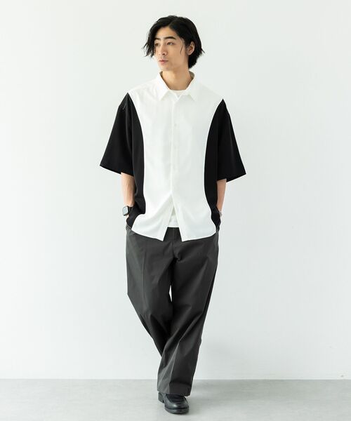 CRAFT STANDARD BOUTIQUE(クラフトスタンダードブティック)の「切替半袖シャツ(シャツ/ブラウス・メンズ・ブルー/カーキ/ブラック・M/L)」の8枚目の写真