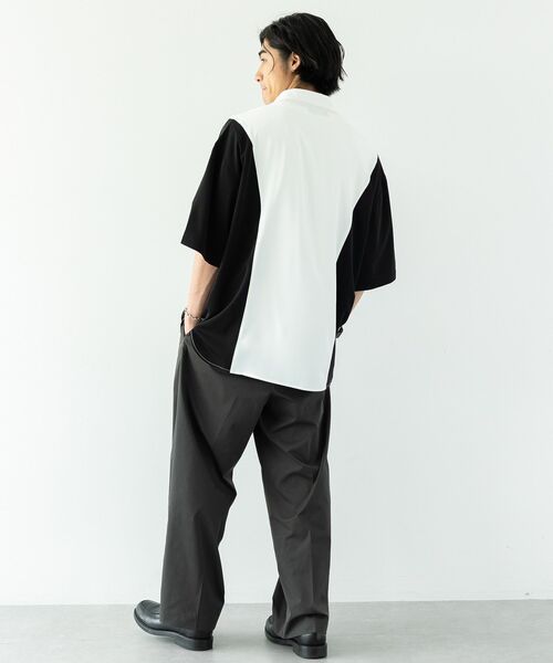 CRAFT STANDARD BOUTIQUE(クラフトスタンダードブティック)の「切替半袖シャツ(シャツ/ブラウス・メンズ・ブルー/カーキ/ブラック・M/L)」の10枚目の写真