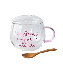 POKETLE（ポケトル）の「【POKETLE/ポケトル】ポケトルビードロマグ　ロンド  耐熱ガラスマグ＆スプーンセット　電子レンジ対応  ギフト（グラス/マグカップ/タンブラー）」