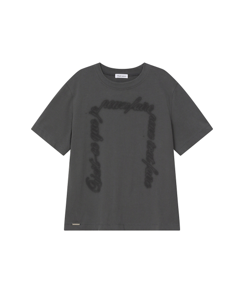 Miseki SEOUL(ミセキソウル)の「Chicano lettering short sleeve CHARCOAL(Tシャツ/カットソー・レディース・その他・OS)」の2枚目の写真