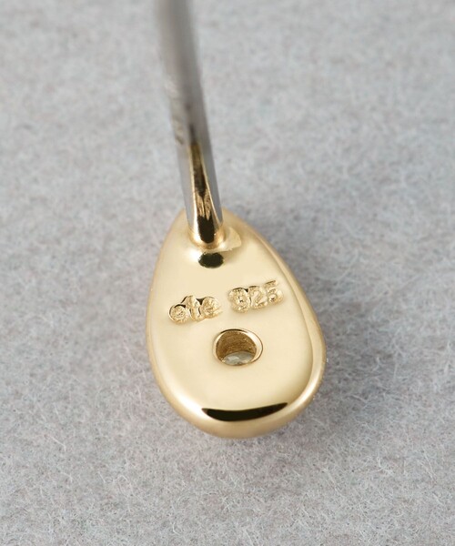 ete ゴールド ドロップ　ピアス(両耳用) ドロップ キュービック ピアス（ピアス（両耳用））｜ete（エテ）の