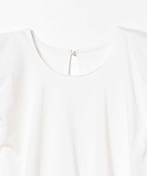 BEAMS HEART(ビームスハート)の「バルーン チュニック(Tシャツ/カットソー・レディース・オフホワイト/ブラック・FREE)」の4枚目の写真