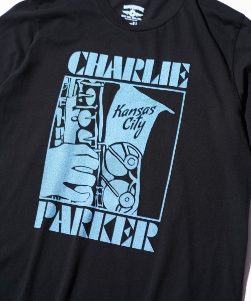 THRIFTY LOOK(スリフティールック)の「THRIFTY LOOK スリフティルック / ”CHARLIE PARKER" JAZZ TEE(Tシャツ/カットソー・メンズ・ブラック系1/ブラック・X-LARGE/LARGE/MEDIUM)」の5枚目の写真
