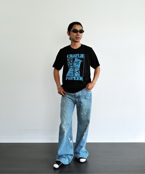 THRIFTY LOOK(スリフティールック)の「THRIFTY LOOK スリフティルック / ”CHARLIE PARKER" JAZZ TEE(Tシャツ/カットソー・メンズ・ブラック系1/ブラック・X-LARGE/LARGE/MEDIUM)」の19枚目の写真