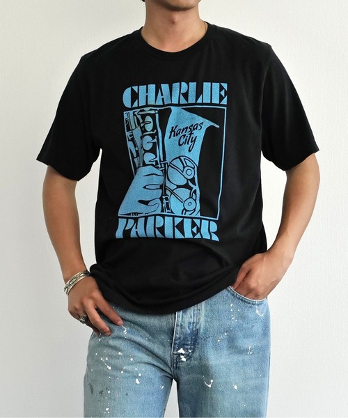 THRIFTY LOOK(スリフティールック)の「THRIFTY LOOK スリフティルック / ”CHARLIE PARKER" JAZZ TEE(Tシャツ/カットソー・メンズ・ブラック系1/ブラック・X-LARGE/LARGE/MEDIUM)」の20枚目の写真