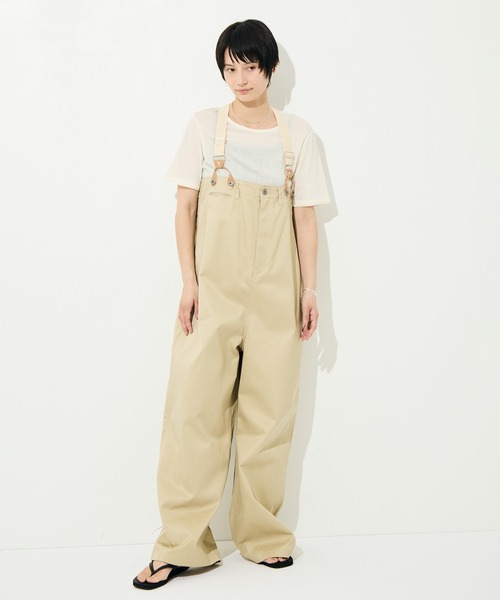 RhodolirioN（ロドリリオン）の「[RhodolirioN/ロドリリオン]Suspender Pant - Chino Cloth（サロペット/オーバーオール・レディース・ベージュ/ブラック・FREE）」の11枚目の写真