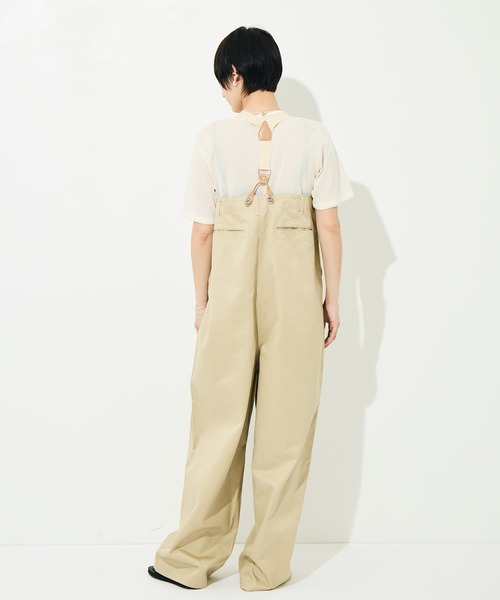 RhodolirioN（ロドリリオン）の「[RhodolirioN/ロドリリオン]Suspender Pant - Chino Cloth（サロペット/オーバーオール・レディース・ベージュ/ブラック・FREE）」の13枚目の写真