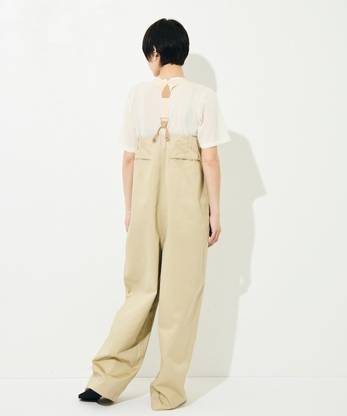 RhodolirioN（ロドリリオン）の「[RhodolirioN/ロドリリオン]Suspender Pant - Chino Cloth（サロペット/オーバーオール・レディース・ベージュ/ブラック・FREE）」の14枚目の写真