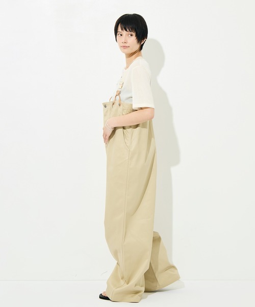 RhodolirioN（ロドリリオン）の「[RhodolirioN/ロドリリオン]Suspender Pant - Chino Cloth（サロペット/オーバーオール・レディース・ベージュ/ブラック・FREE）」の15枚目の写真
