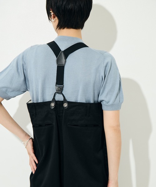 RhodolirioN（ロドリリオン）の「[RhodolirioN/ロドリリオン]Suspender Pant - Chino Cloth（サロペット/オーバーオール・レディース・ベージュ/ブラック・FREE）」の9枚目の写真