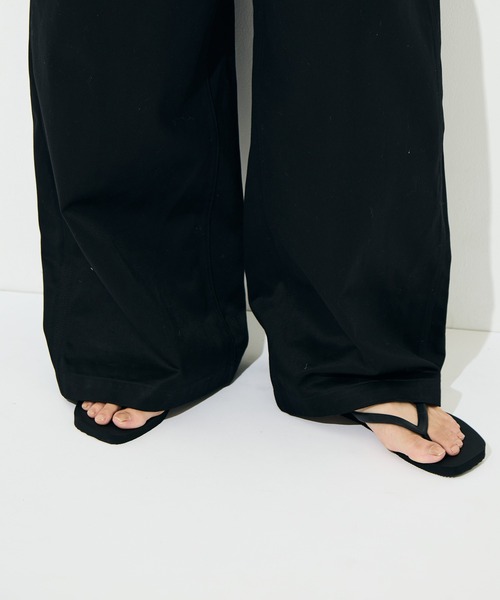 RhodolirioN（ロドリリオン）の「[RhodolirioN/ロドリリオン]Suspender Pant - Chino Cloth（サロペット/オーバーオール・レディース・ベージュ/ブラック・FREE）」の10枚目の写真