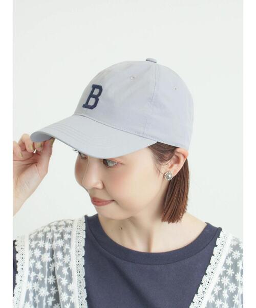 Samansa Mos2(サマンサ モスモス)の「【消臭効果】BIGイニシャル刺繍キャップ(ハット・レディース・ブラック/グレー/グリーン・F)」の5枚目の写真