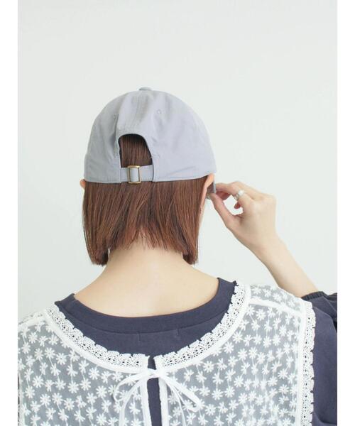 Samansa Mos2(サマンサ モスモス)の「【消臭効果】BIGイニシャル刺繍キャップ(ハット・レディース・ブラック/グレー/グリーン・F)」の7枚目の写真
