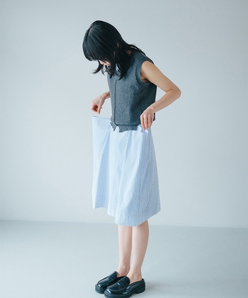 soduk（スドーク）の「balloon shirt dress（Tシャツ/カットソー・レディース・ブルー/ブラウン/ブラック・ONE SIZE）」の11枚目の写真