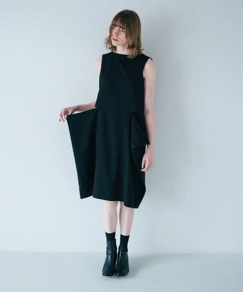 soduk（スドーク）の「balloon shirt dress（Tシャツ/カットソー・レディース・ブルー/ブラウン/ブラック・ONE SIZE）」の14枚目の写真