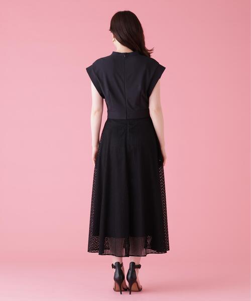 PINKY&DIANNE(ピンキーアンドダイアン)の「◆シアーチェックワンピース(ワンピース・レディース・ブラック/ホワイト・36/38)」の5枚目の写真