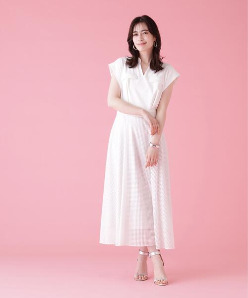 PINKY&DIANNE(ピンキーアンドダイアン)の「◆シアーチェックワンピース(ワンピース・レディース・ブラック/ホワイト・36/38)」の9枚目の写真