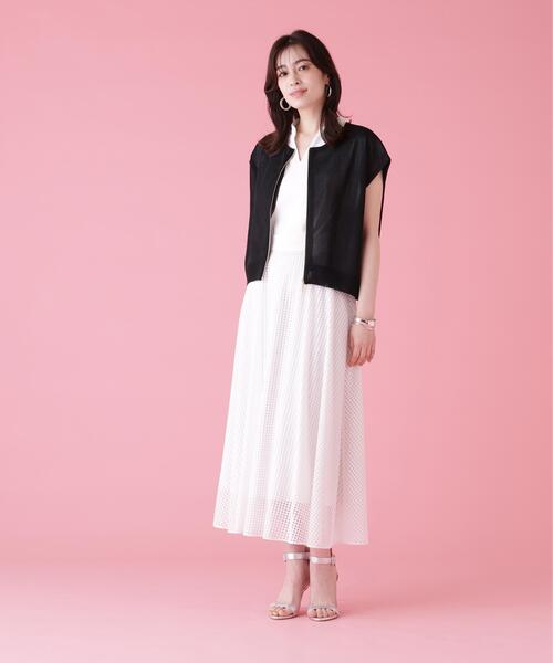 PINKY&DIANNE(ピンキーアンドダイアン)の「◆シアーチェックワンピース(ワンピース・レディース・ブラック/ホワイト・36/38)」の10枚目の写真